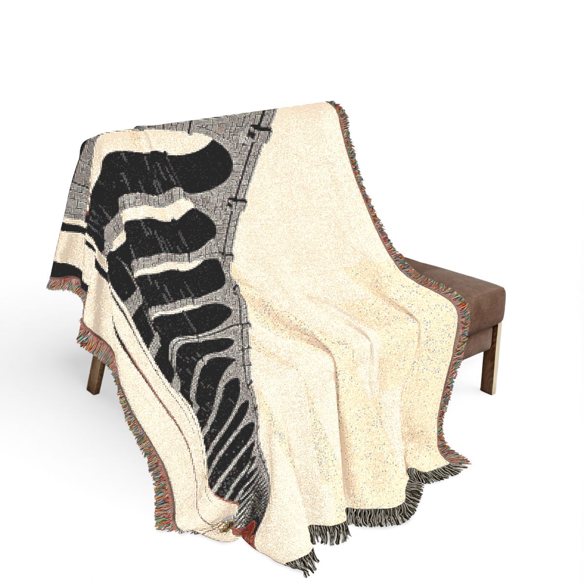 Original Art 1195 100% Cotton Woven Blanket, other view.