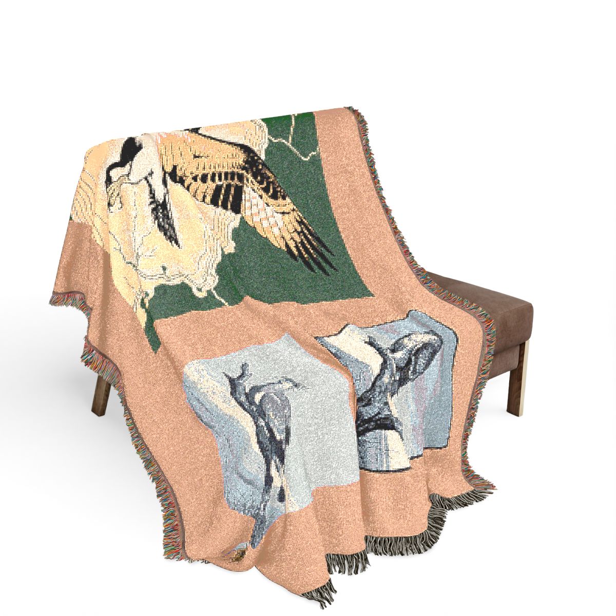 Original Art 1199 100% Cotton Woven Blanket, other view.