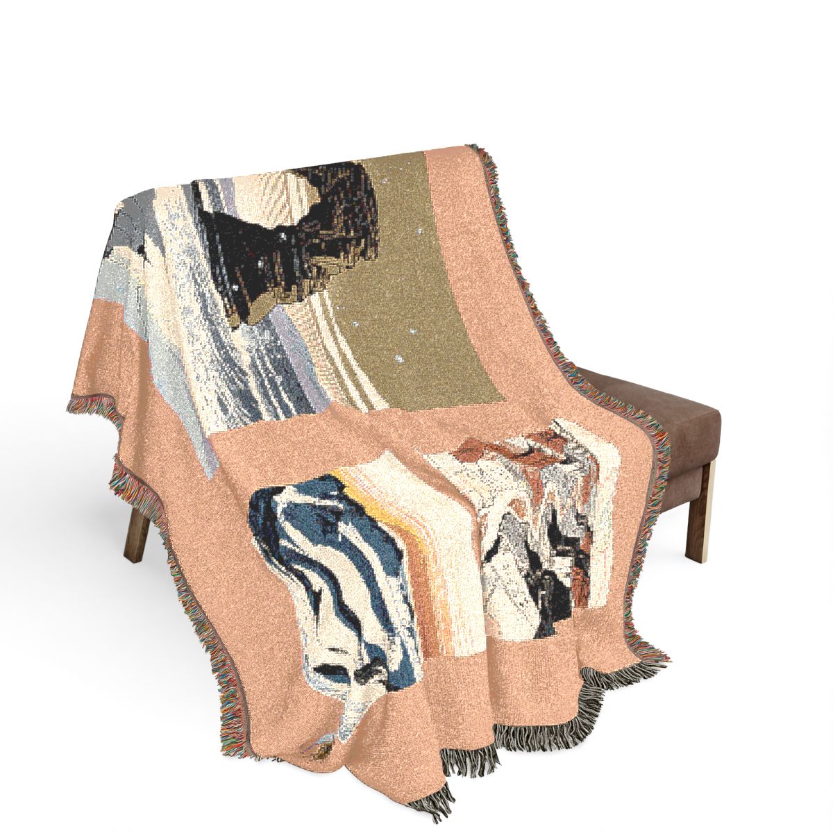 Original Art 1201 100% Cotton Woven Blanket, other view.