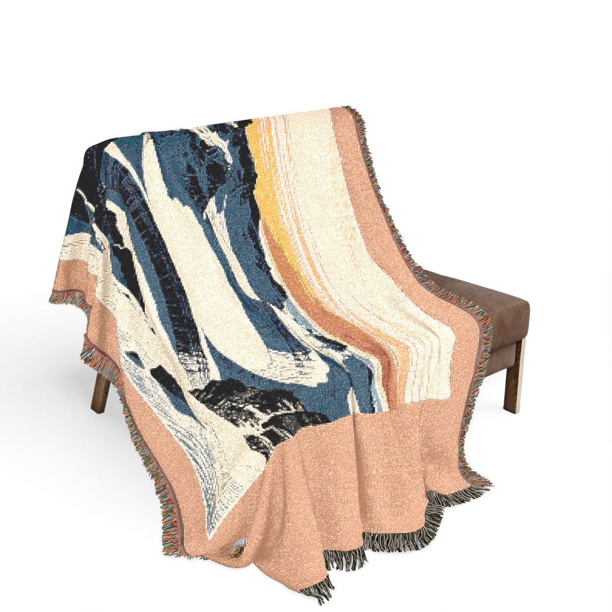 Original Art 1221 100% Cotton Woven Blanket, other view.
