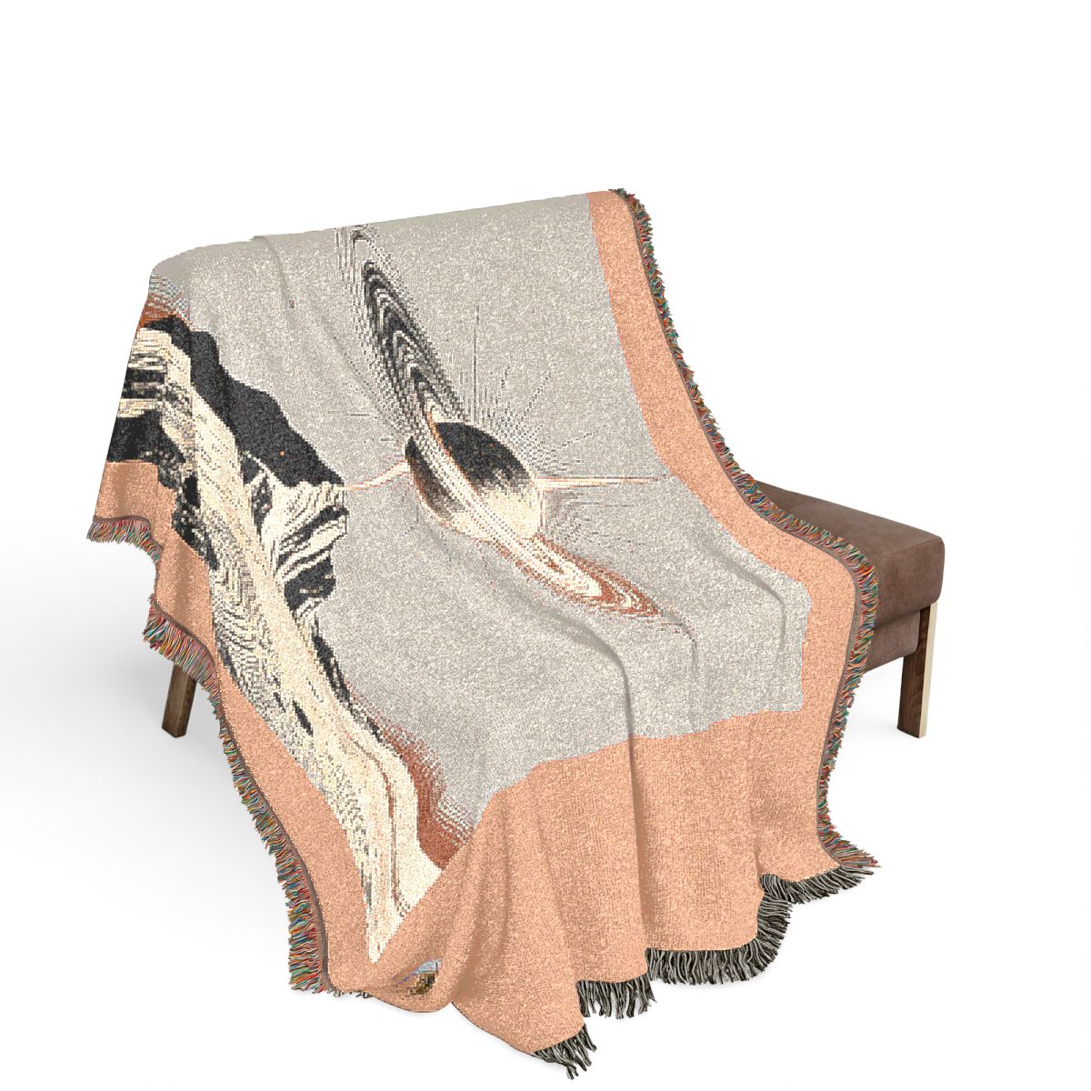 Original Art 1224 100% Cotton Woven Blanket, other view.