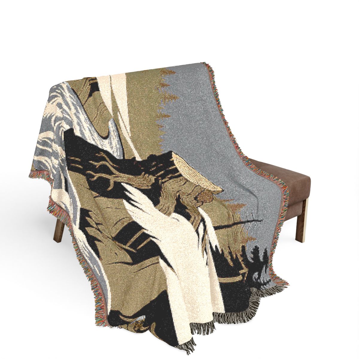 Original Art 1225 100% Cotton Woven Blanket, other view.