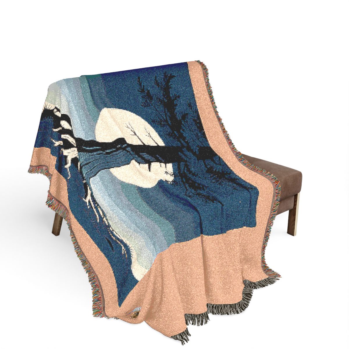 Original Art 1239 100% Cotton Woven Blanket, other view.