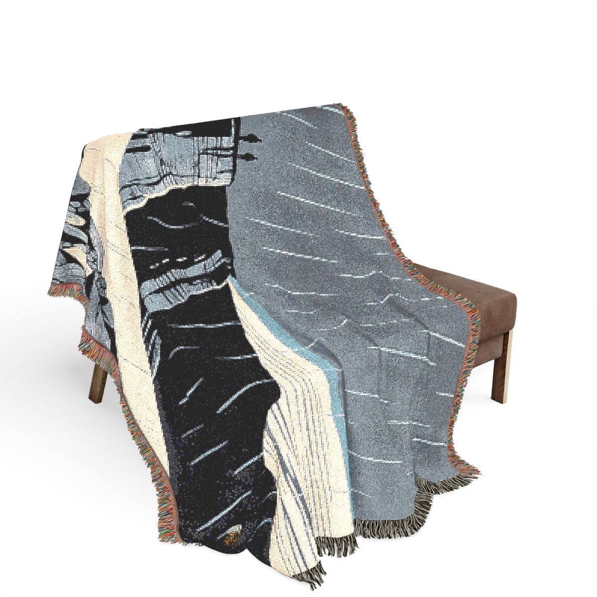 Original Art 1249 100% Cotton Woven Blanket, other view.