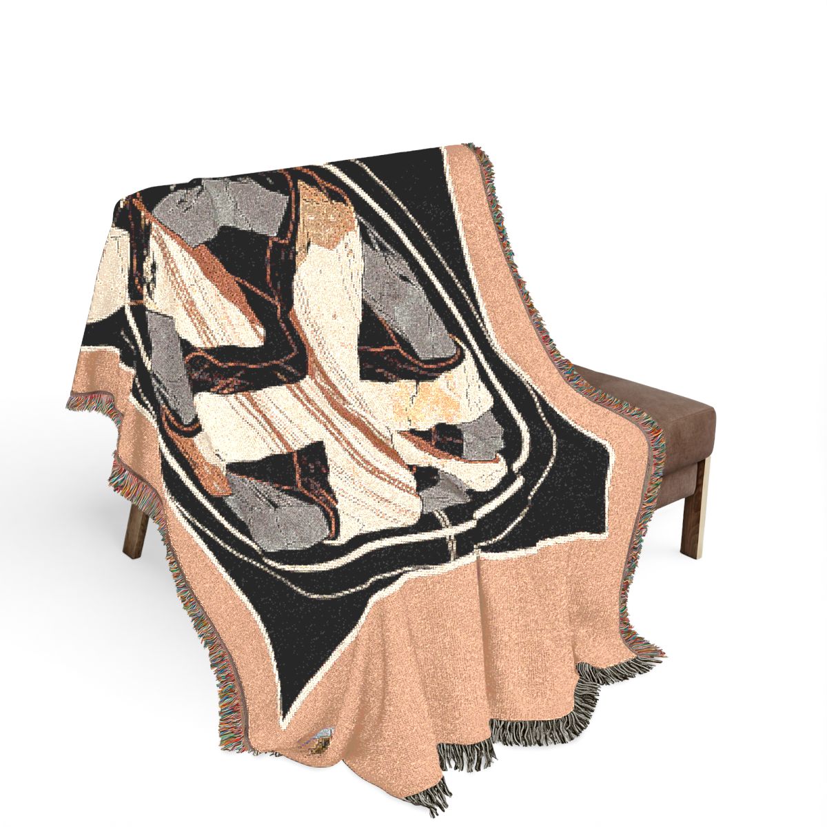 Original Art 1260 100% Cotton Woven Blanket, other view.