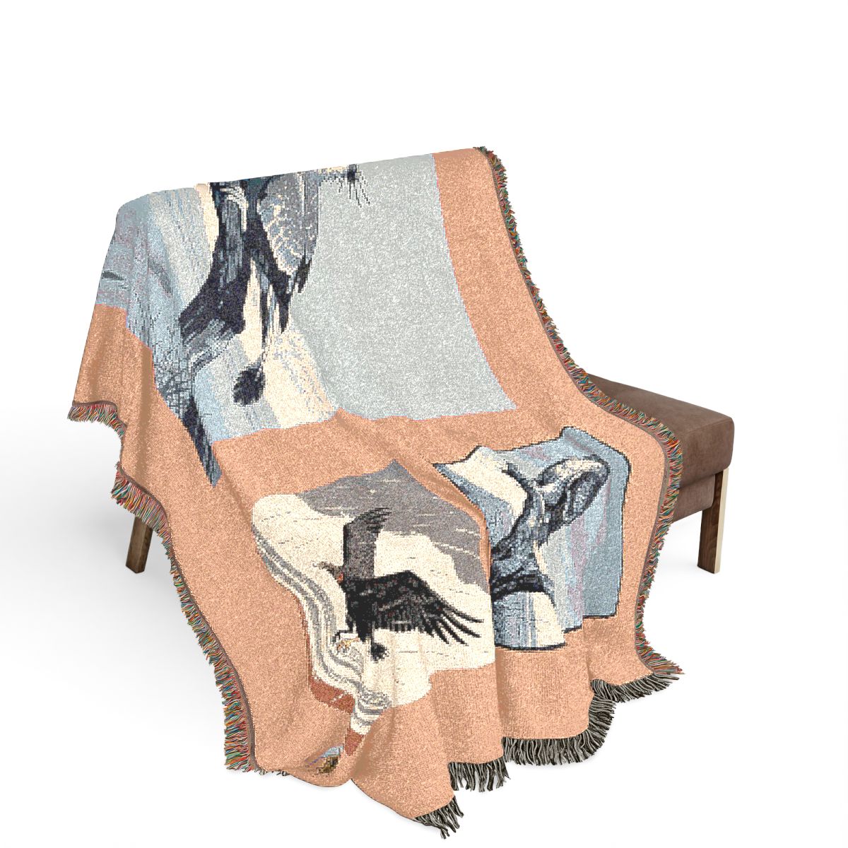 Original Art 1280 100% Cotton Woven Blanket, other view.