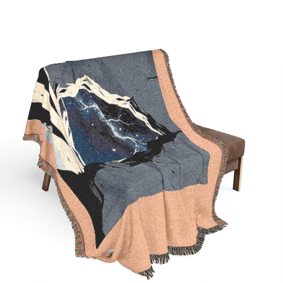 Original Art 1285 100% Cotton Woven Blanket, other view.