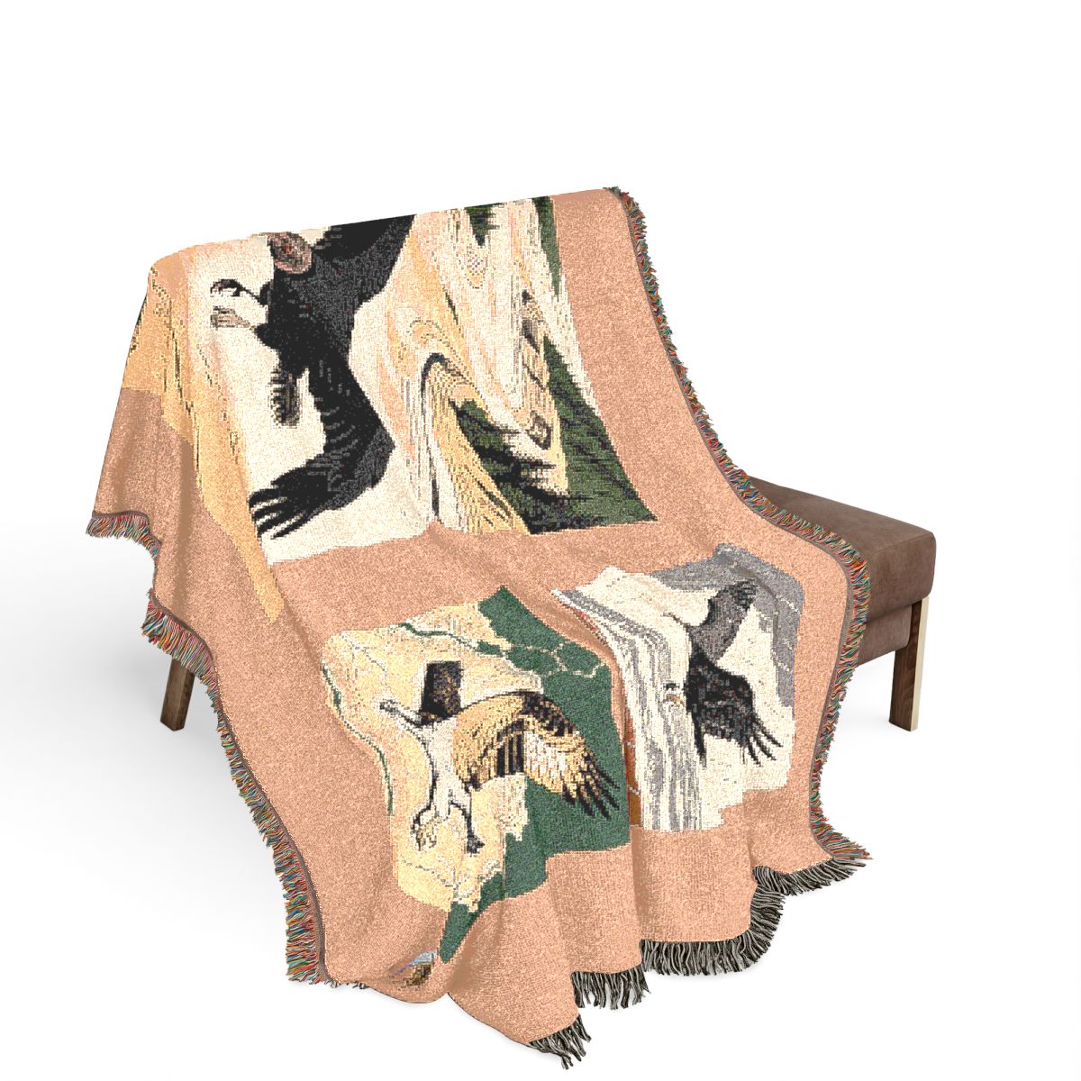 Original Art 953 100% Cotton Woven Blanket, other view.