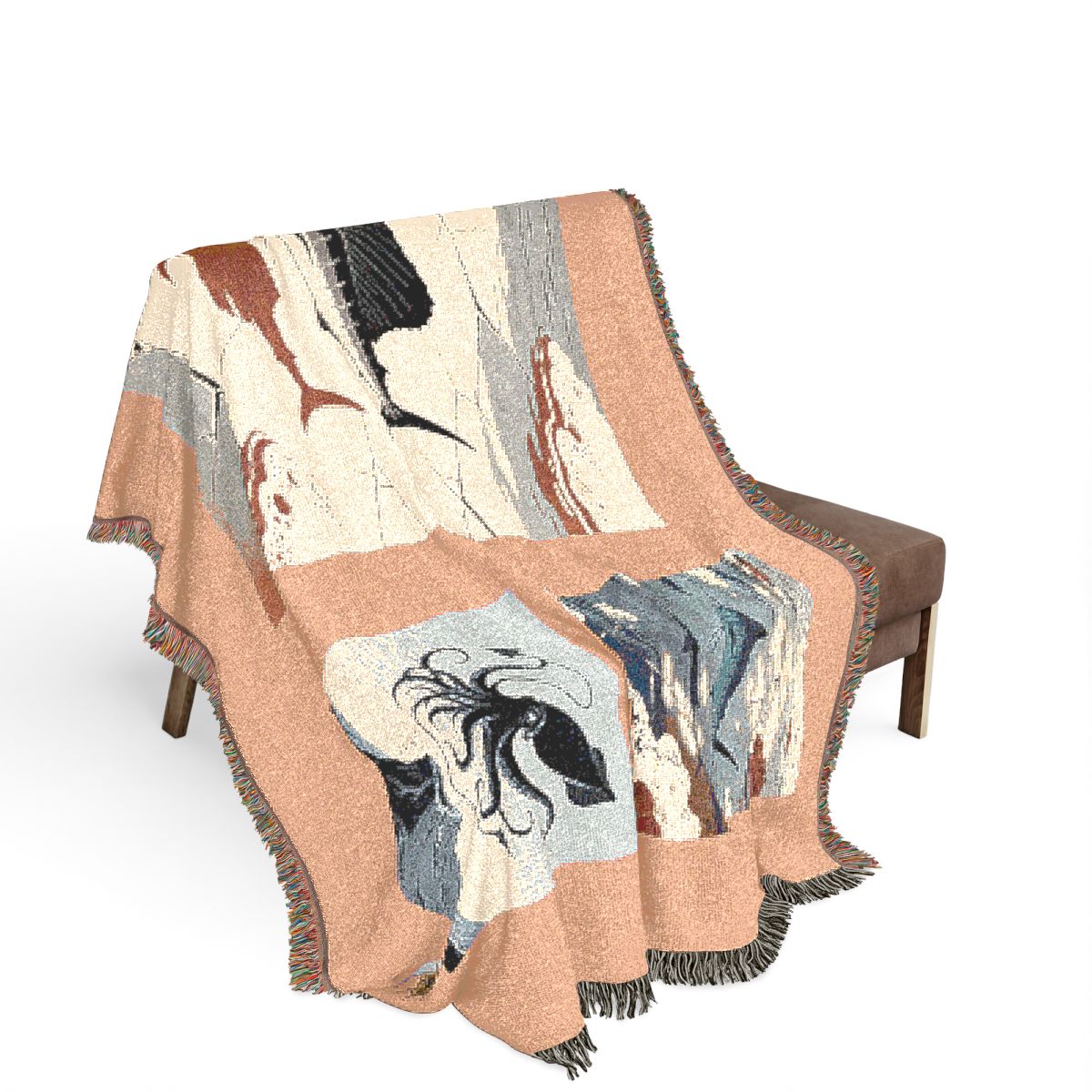 Original Art 954 100% Cotton Woven Blanket, other view.