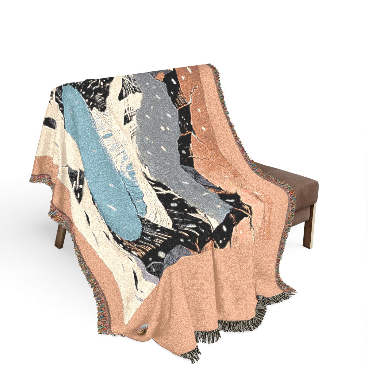 Original Art 960 100% Cotton Woven Blanket, other view.