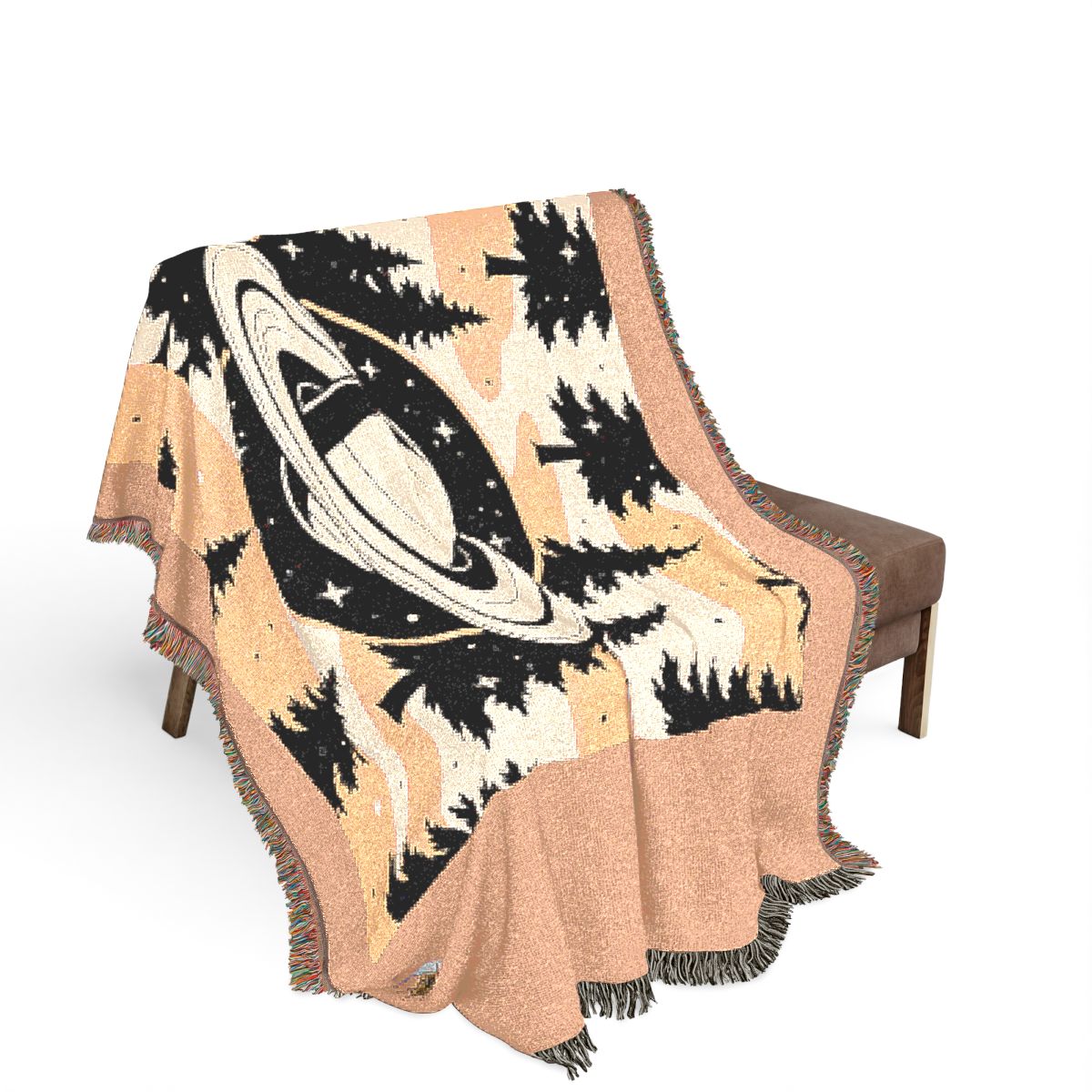 Original Art 963 100% Cotton Woven Blanket, other view.