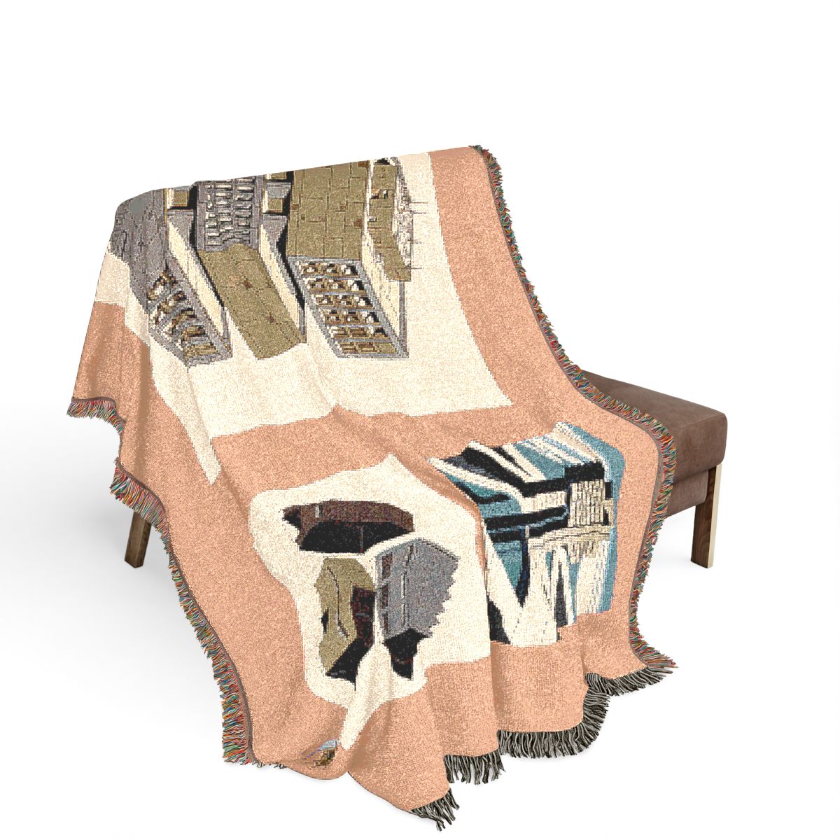 Original Art 965 100% Cotton Woven Blanket, other view.