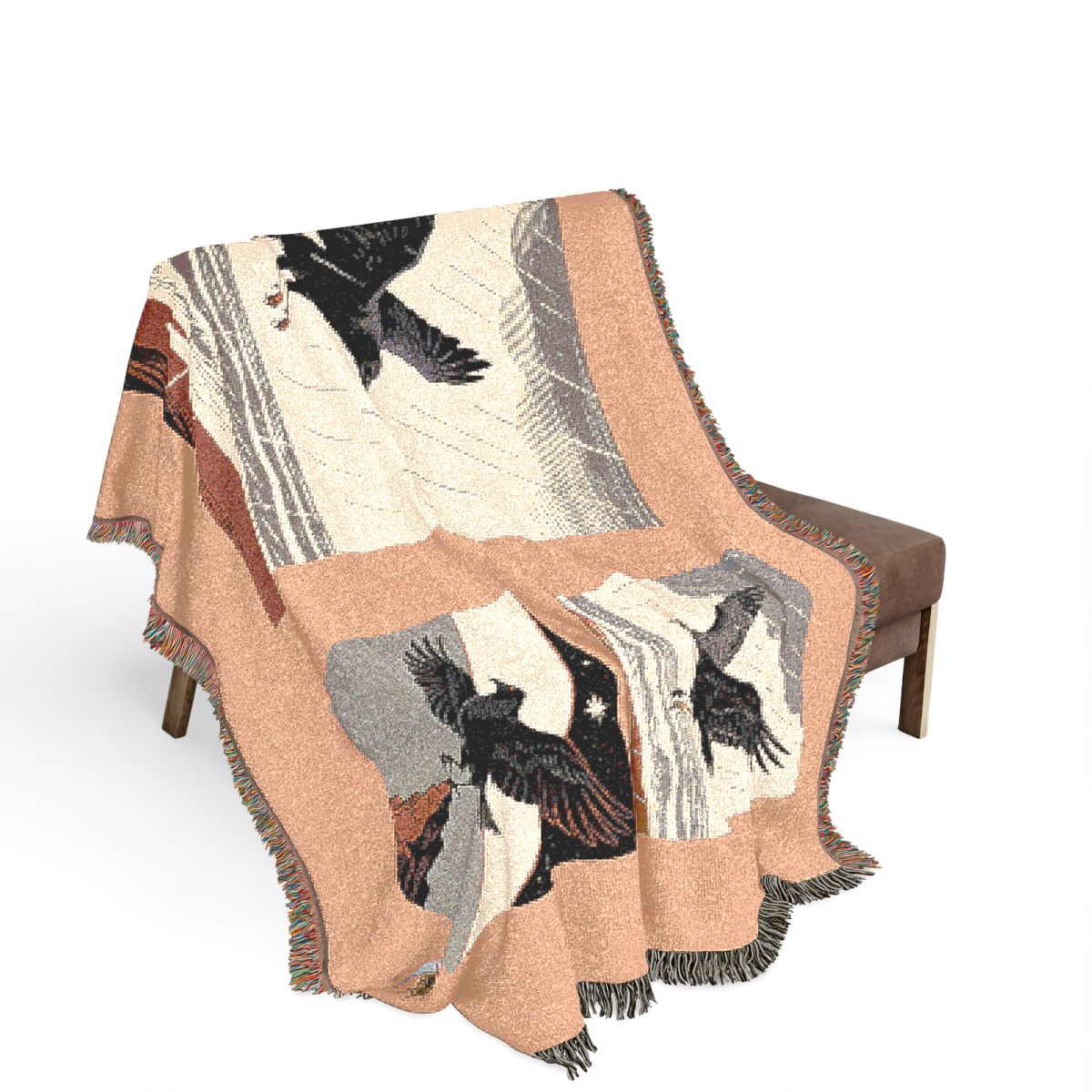 Original Art 972 100% Cotton Woven Blanket, other view.