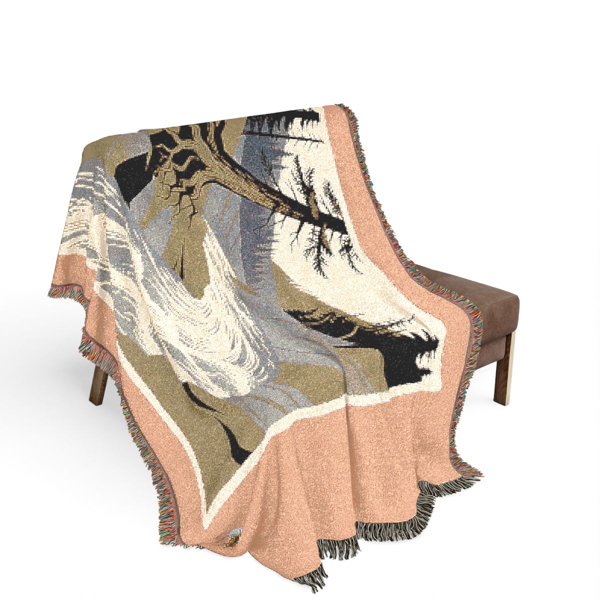 Original Art 978 100% Cotton Woven Blanket, other view.
