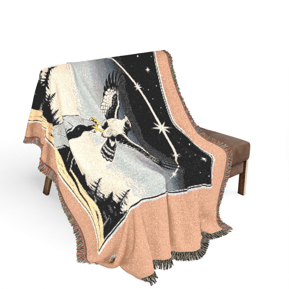 Original Art 988 100% Cotton Woven Blanket, other view.