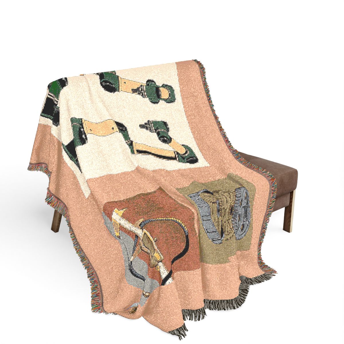Original Art 991 100% Cotton Woven Blanket, other view.