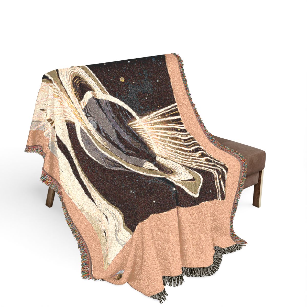 Original Art 999 100% Cotton Woven Blanket, other view.