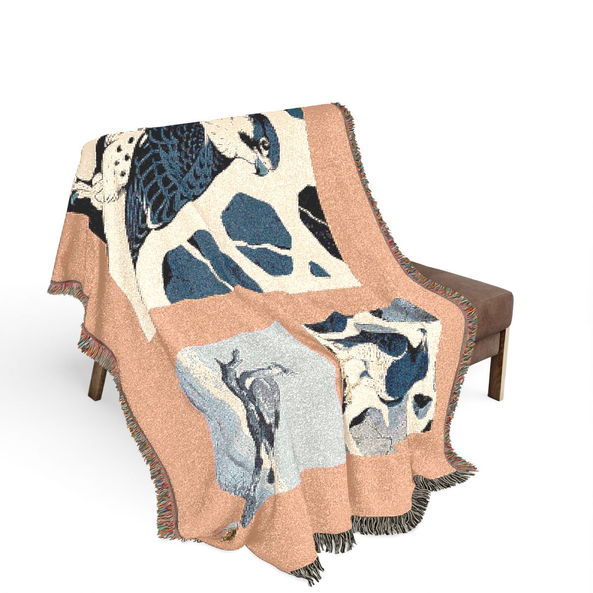 Original Art 1004 100% Cotton Woven Blanket, other view.