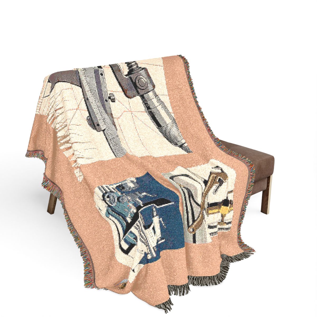 Original Art 1013 100% Cotton Woven Blanket — Artwork / 80" × 60"