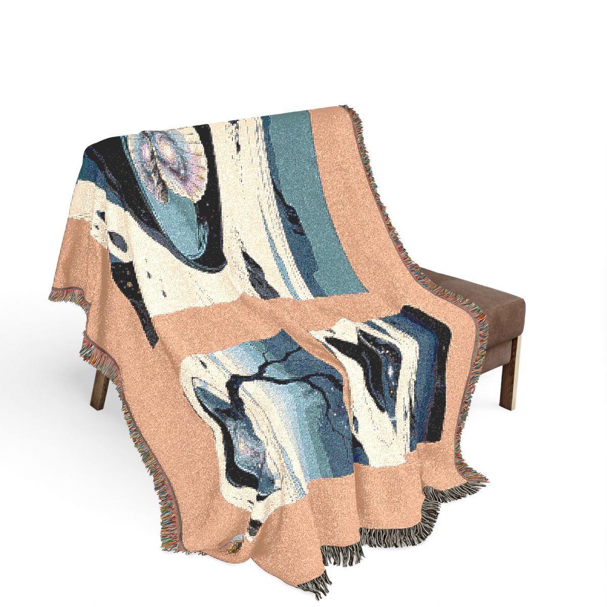 Original Art 1015 100% Cotton Woven Blanket — Artwork / 80" × 60"