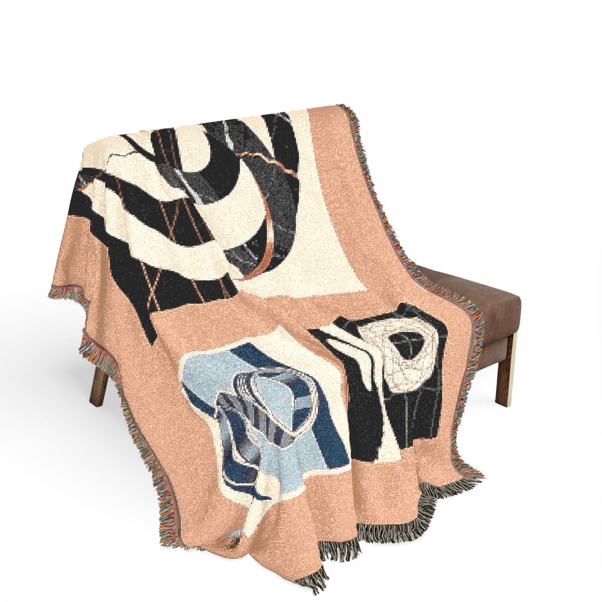 Original Art 1018 100% Cotton Woven Blanket — Artwork / 80" × 60"