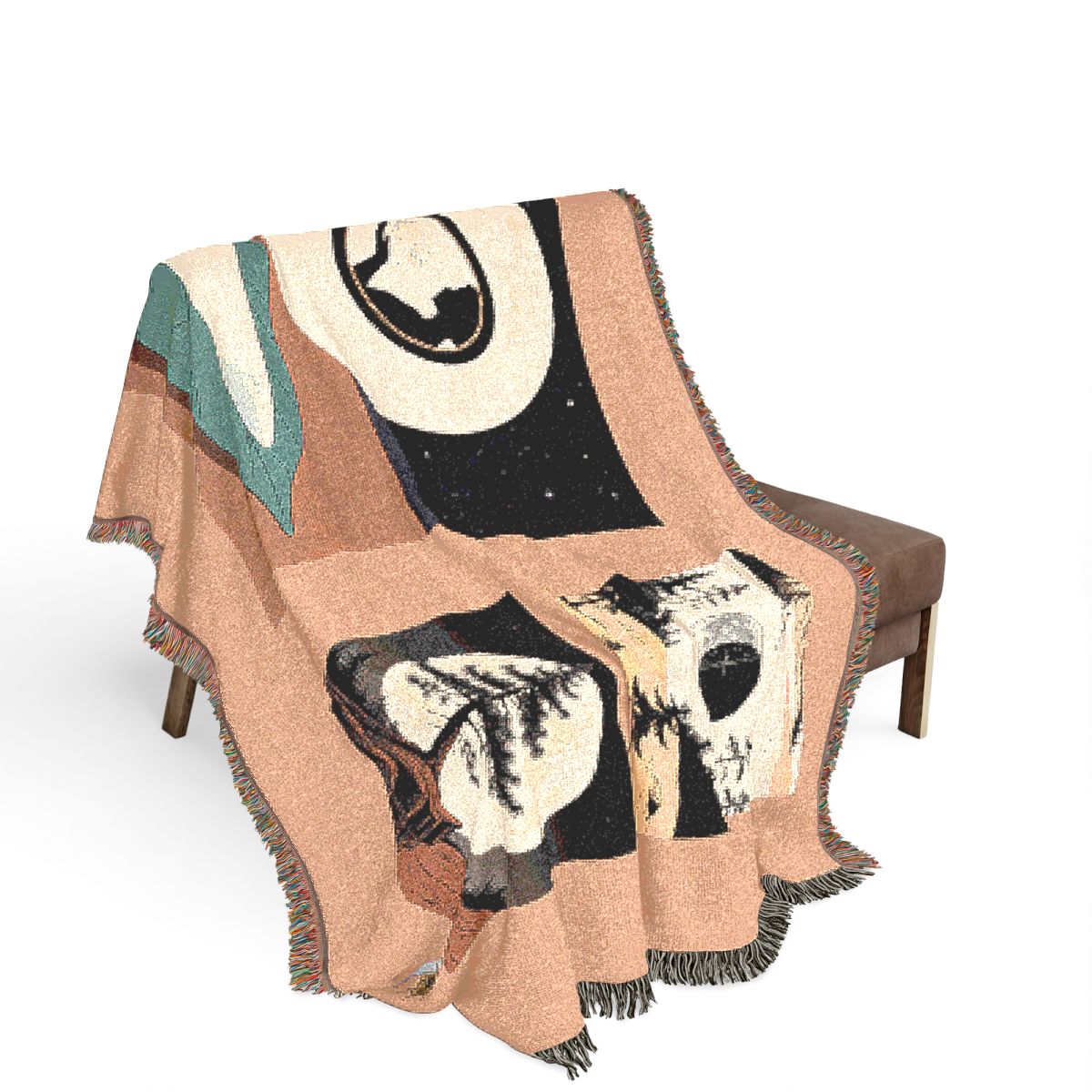 Original Art 1020 100% Cotton Woven Blanket — Artwork / 80" × 60"