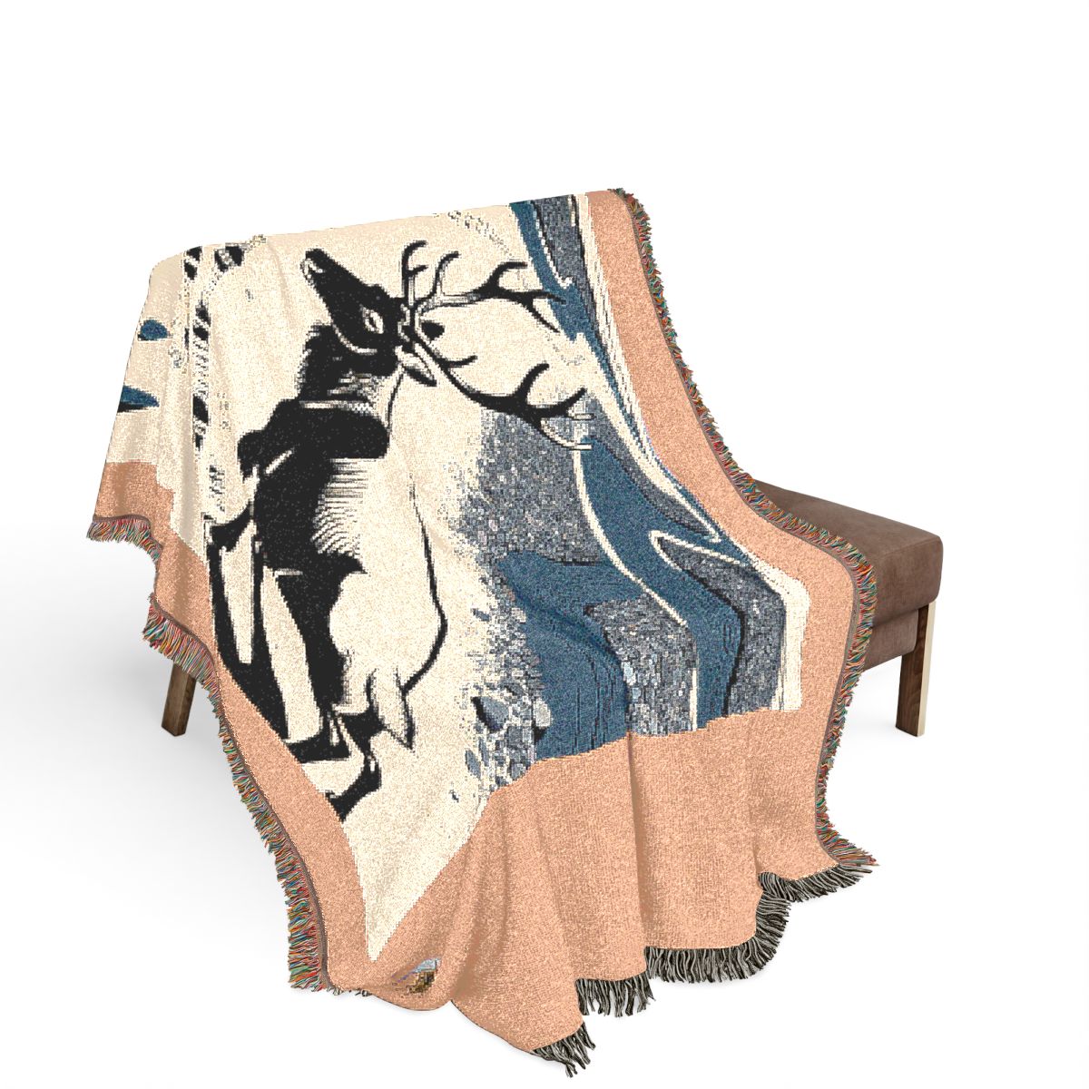 Original Art 1025 100% Cotton Woven Blanket — Artwork / 80" × 60"