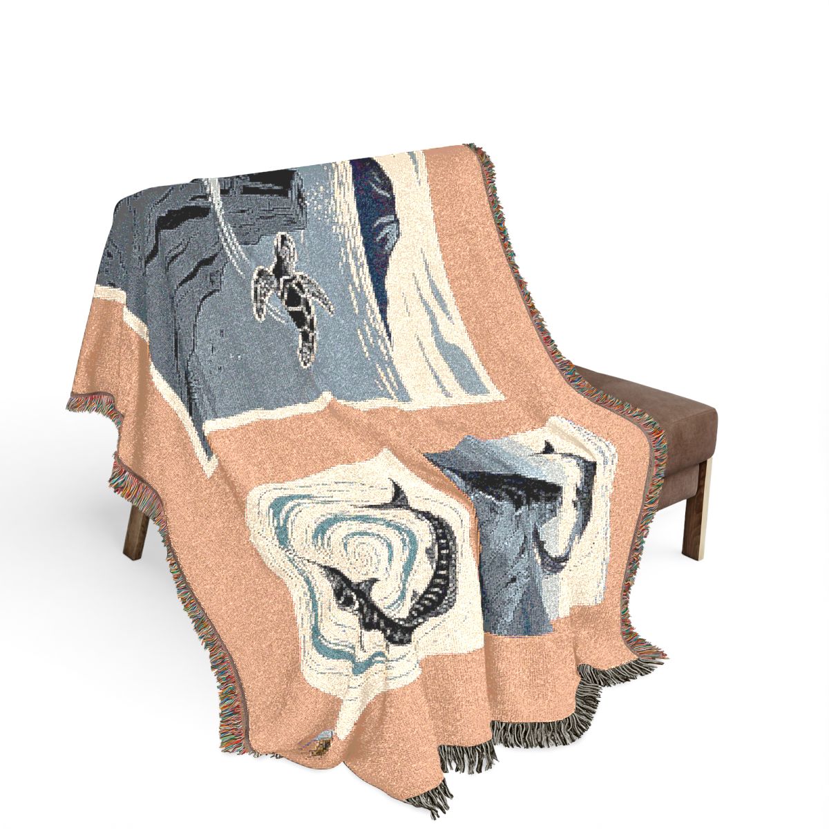Original Art 1026 100% Cotton Woven Blanket — Artwork / 80" × 60"