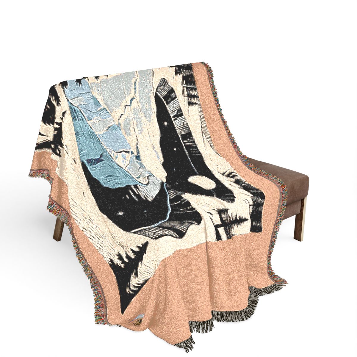 Original Art 1027 100% Cotton Woven Blanket — Artwork / 80" × 60"