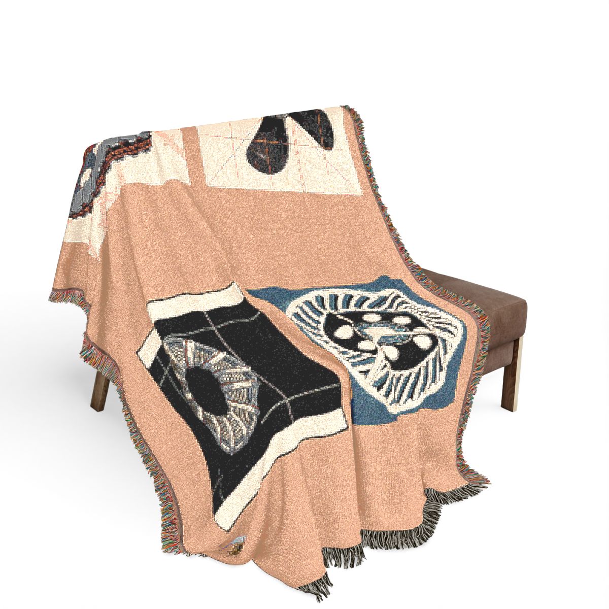 Original Art 1028 100% Cotton Woven Blanket — Artwork / 80" × 60"