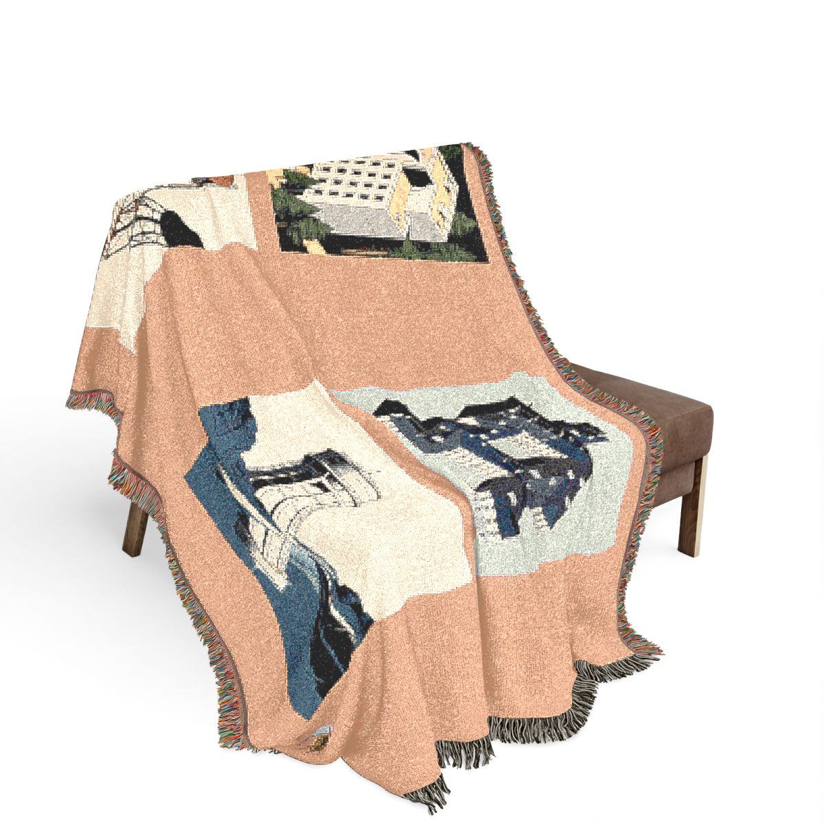 Original Art 1038 100% Cotton Woven Blanket — Artwork / 80" × 60"