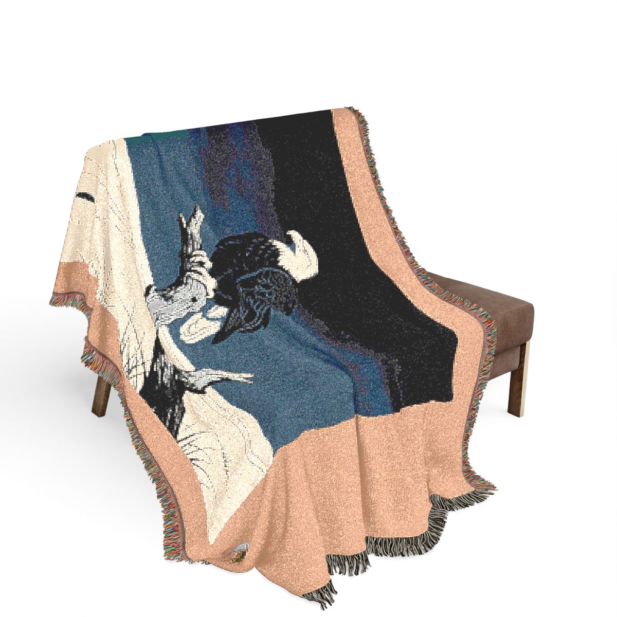 Original Art 1041 100% Cotton Woven Blanket — Artwork / 80" × 60"
