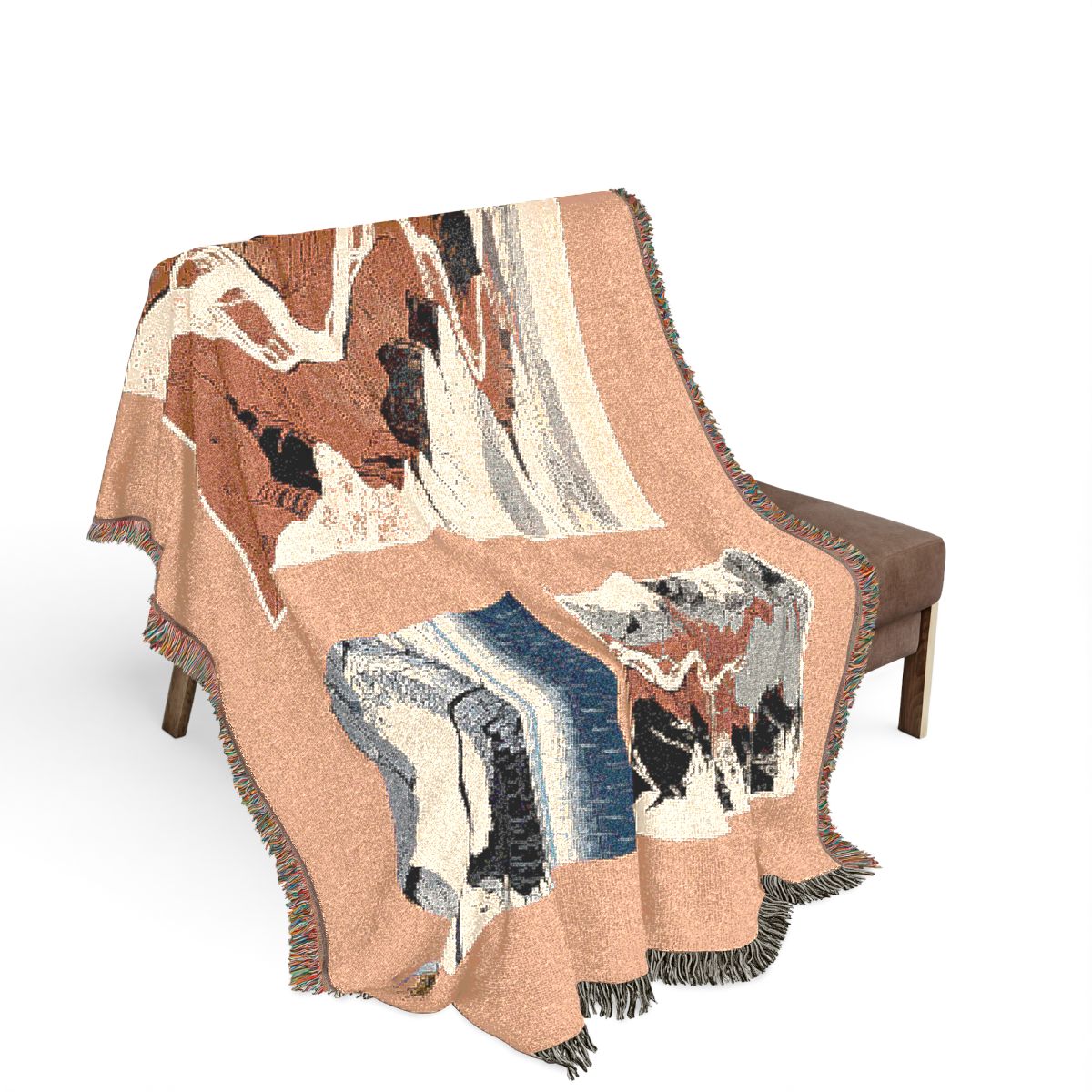 Original Art 1043 100% Cotton Woven Blanket — Artwork / 80" × 60"