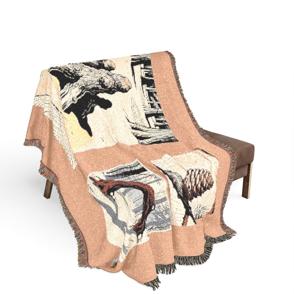 Original Art 1053 100% Cotton Woven Blanket — Artwork / 80" × 60"