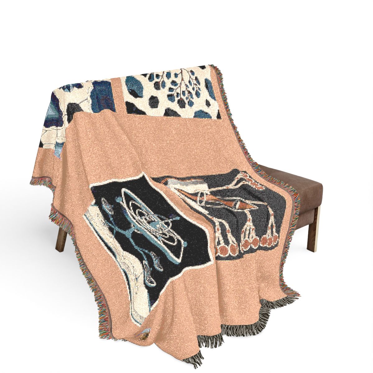 Original Art 1056 100% Cotton Woven Blanket — Artwork / 80" × 60"