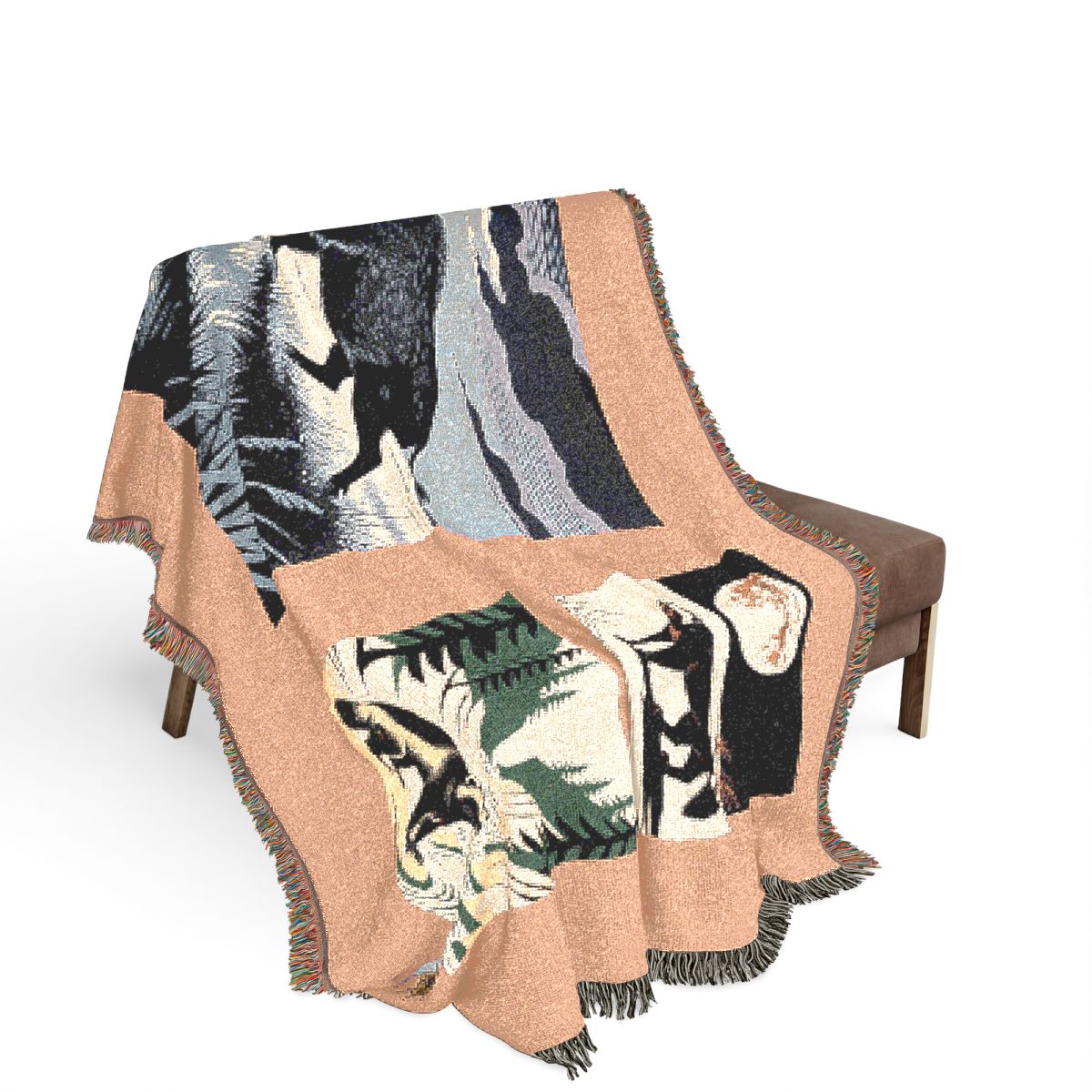 Original Art 1057 100% Cotton Woven Blanket — Artwork / 80" × 60"