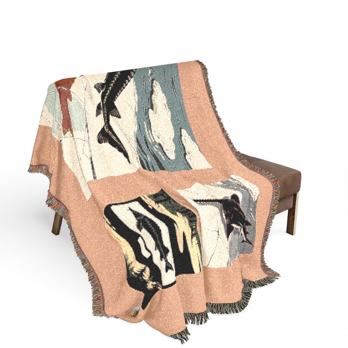 Original Art 1059 100% Cotton Woven Blanket — Artwork / 80" × 60"