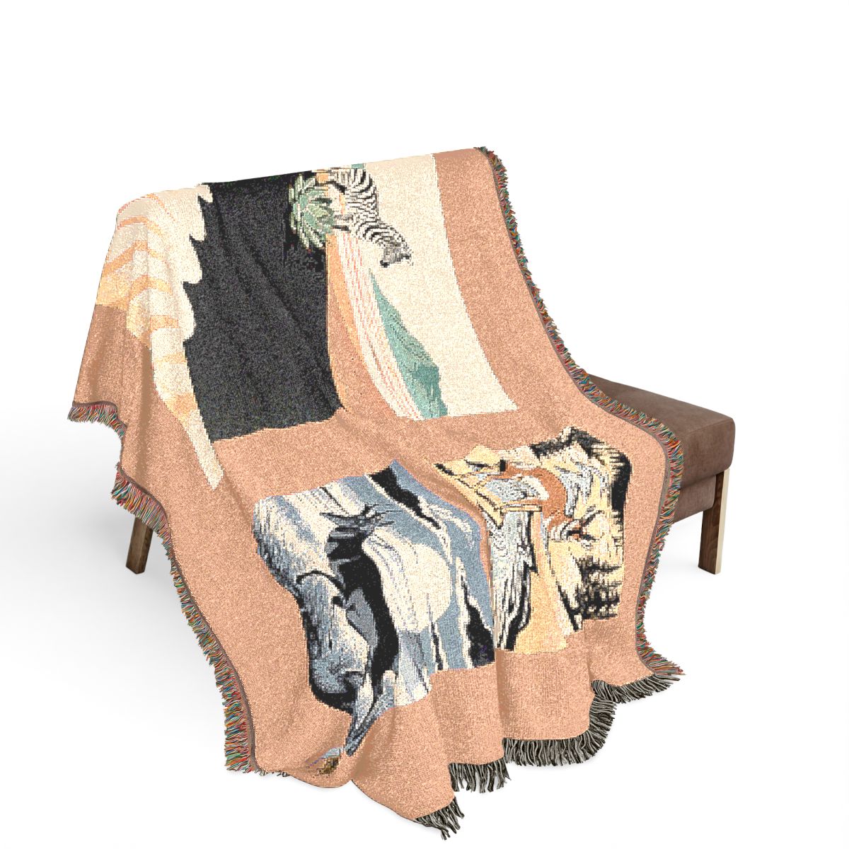 Original Art 1063 100% Cotton Woven Blanket — Artwork / 80" × 60"