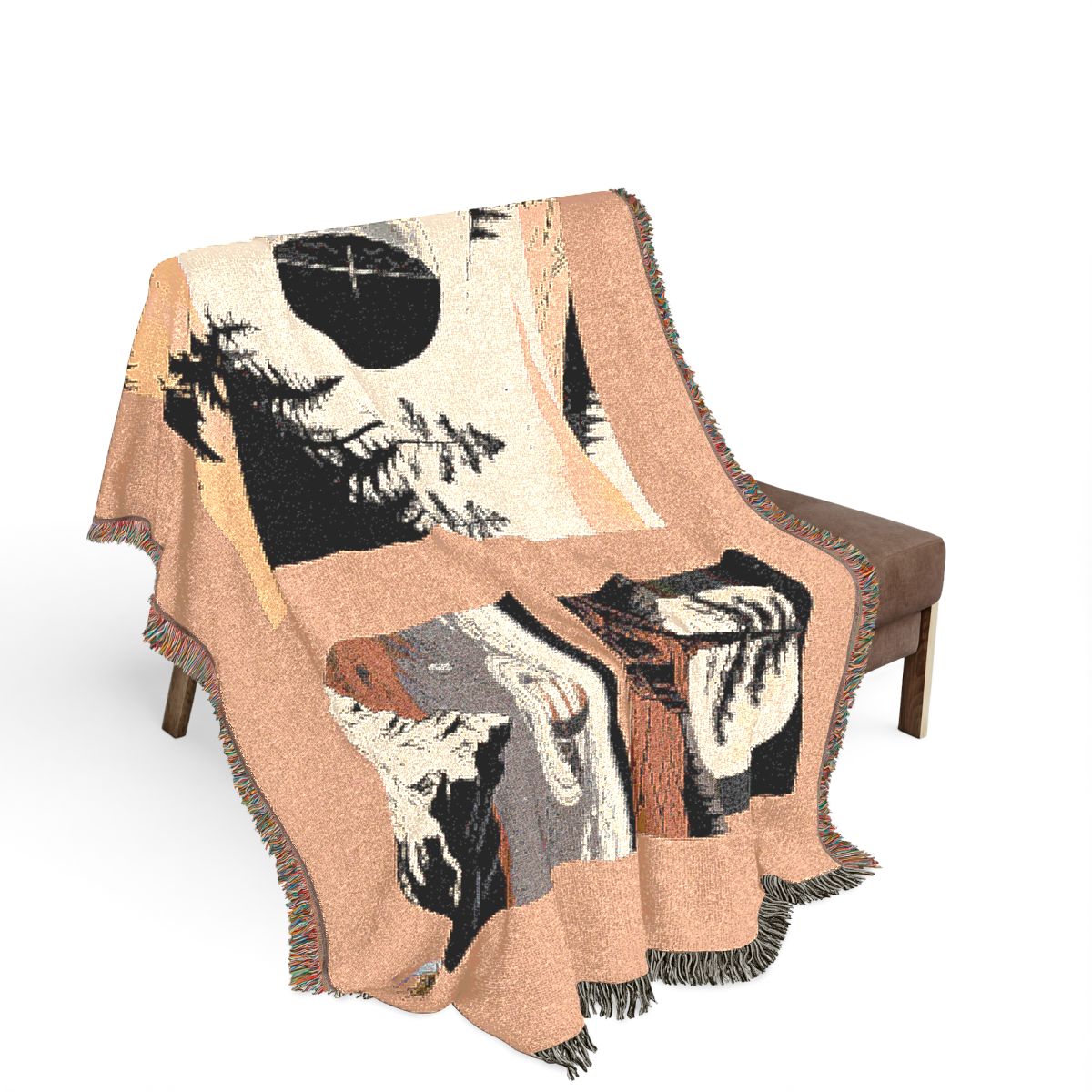 Original Art 1069 100% Cotton Woven Blanket — Artwork / 80" × 60"