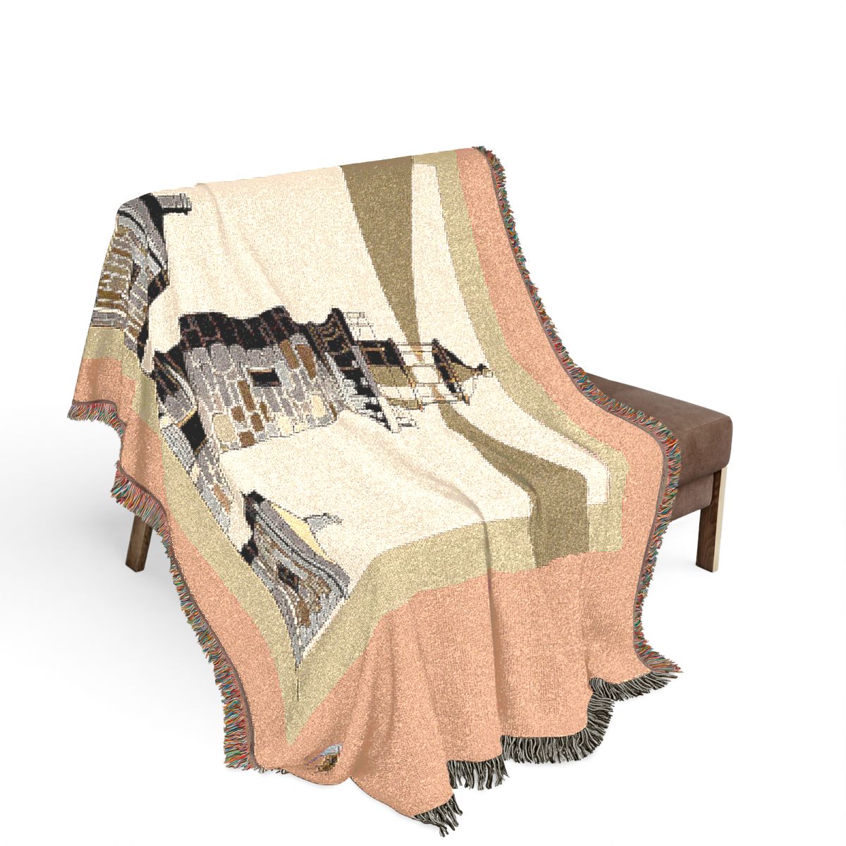 Original Art 1071 100% Cotton Woven Blanket — Artwork / 80" × 60"