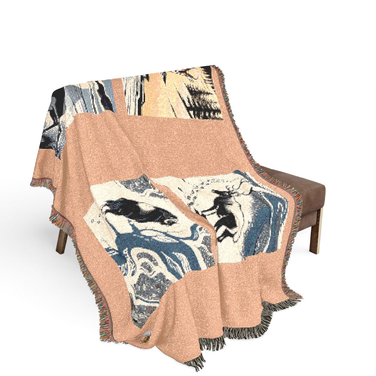 Original Art 1079 100% Cotton Woven Blanket — Artwork / 80" × 60"
