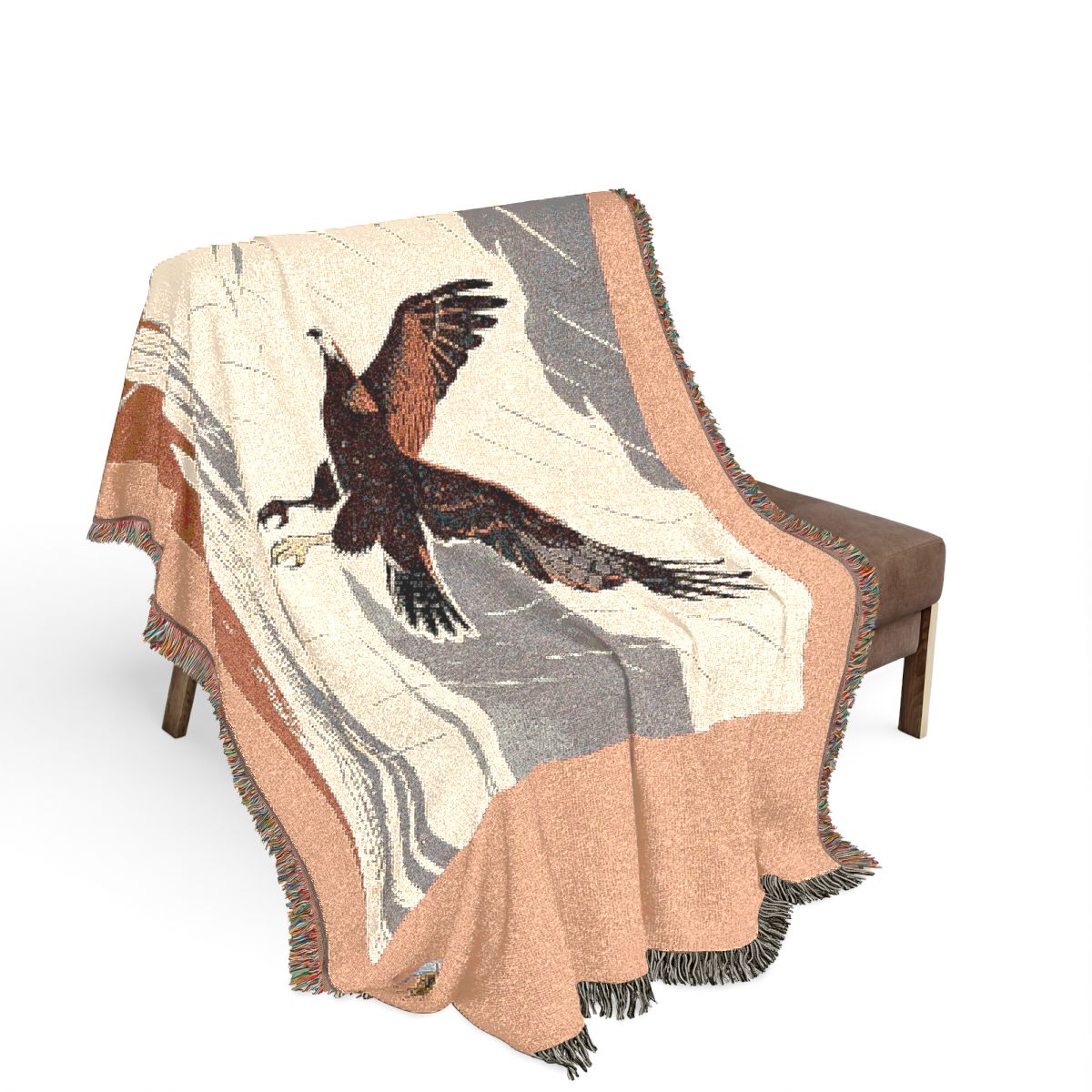 Original Art 1080 100% Cotton Woven Blanket — Artwork / 80" × 60"