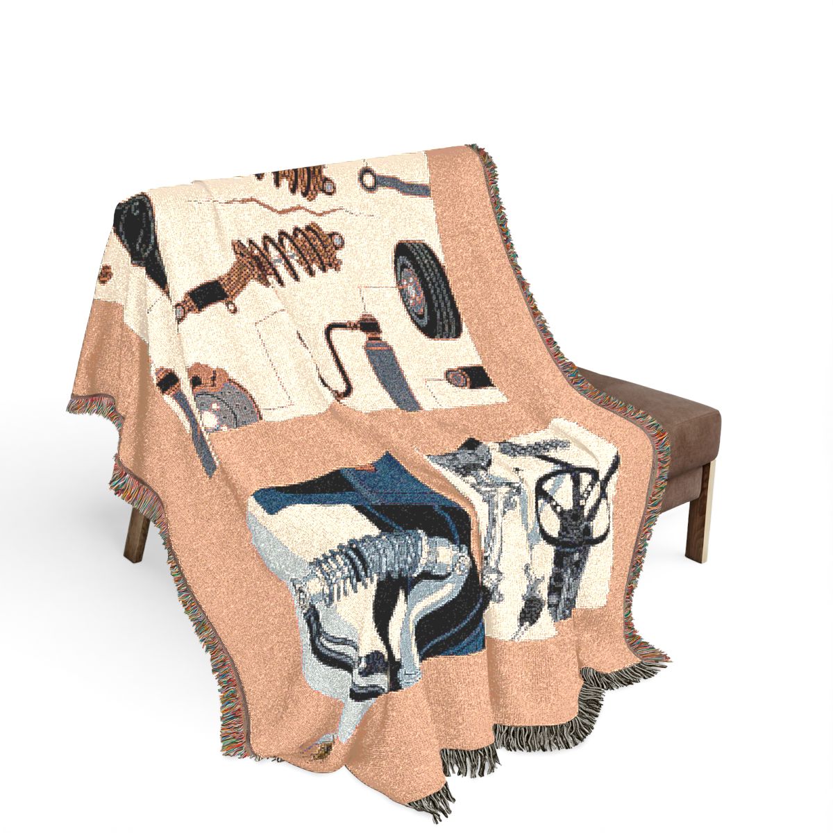 Original Art 1084 100% Cotton Woven Blanket — Artwork / 80" × 60"