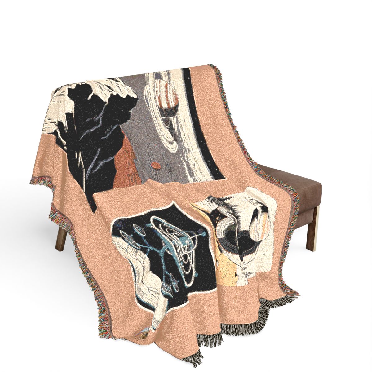 Original Art 1085 100% Cotton Woven Blanket — Artwork / 80" × 60"