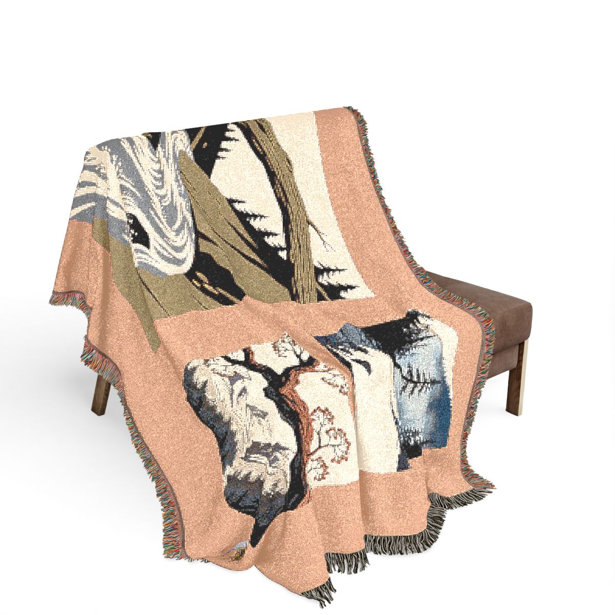 Original Art 1086 100% Cotton Woven Blanket — Artwork / 80" × 60"