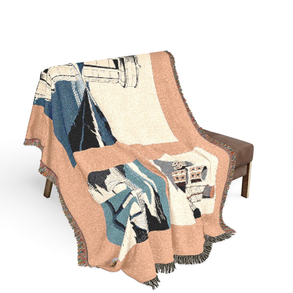 Original Art 1093 100% Cotton Woven Blanket — Artwork / 80" × 60"