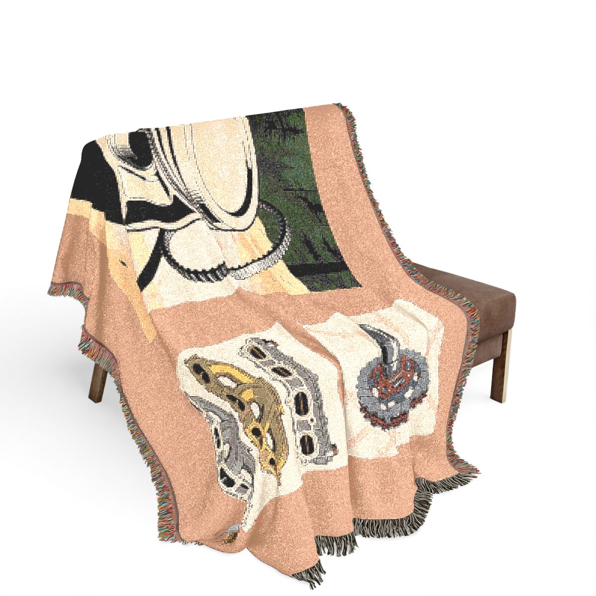 Original Art 1099 100% Cotton Woven Blanket — Artwork / 80" × 60"