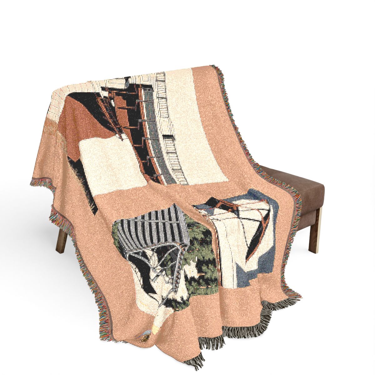 Original Art 1109 100% Cotton Woven Blanket — Artwork / 80" × 60"