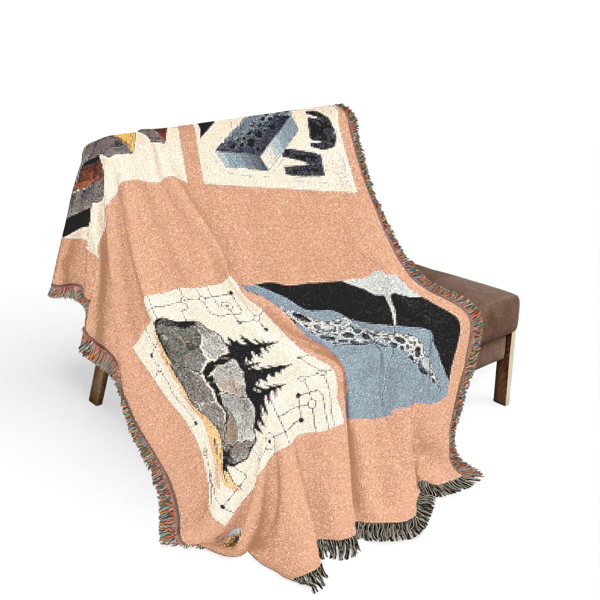 Original Art 1110 100% Cotton Woven Blanket — Artwork / 80" × 60"