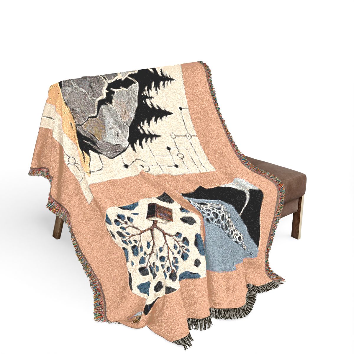 Original Art 1111 100% Cotton Woven Blanket — Artwork / 80" × 60"